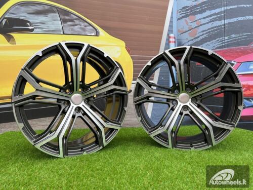 Ratlankis Forged for Maserati Levante Helio Style 21x10.5J 5x114.3 ET42 67.1 Grey half matt with Diamond cut