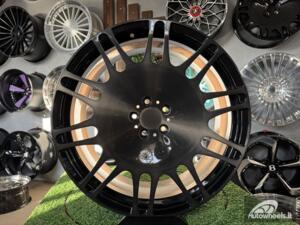Ratlankis Forged Brabus Mono M Style for Mercedes  R22X10J 5X130 ET25 84.1 Black with Tinted Brushed face