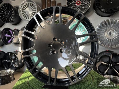 Ratlankis Forged Brabus Mono M Style for Mercedes  R22X10J 5X130 ET25 84.1 Black with Tinted Brushed face