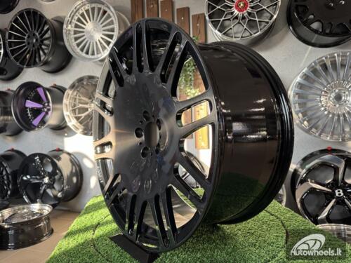 Ratlankis Forged Brabus Mono M Style for Mercedes  R22X10J 5X130 ET25 84.1 Black with Tinted Brushed face