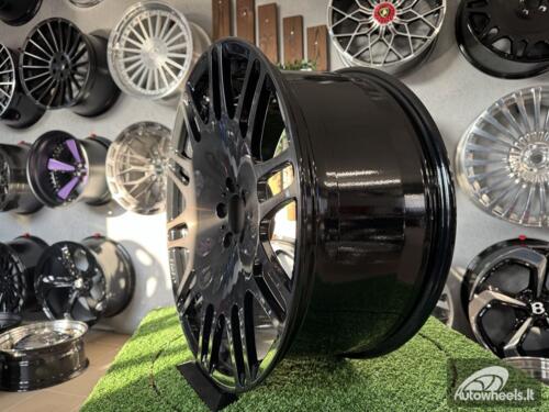 Ratlankis Forged Brabus Mono M Style for Mercedes  R22X10J 5X130 ET25 84.1 Black with Tinted Brushed face