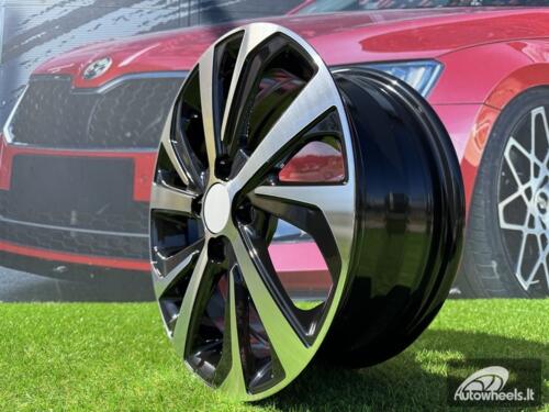 Ratlankis R15x6  4X100  ET  45  54.1  A423  (IN5429)  Black Polished (MB)  For HYUND  (A+Z7)