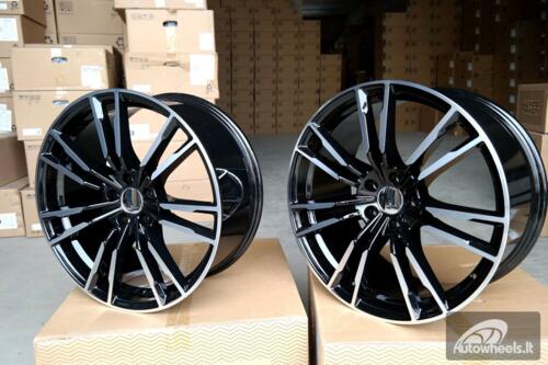 Ratlankis R18x8  5X120  ET  30  72.6  A7065  (BY1356)  Black Polished (MB)  For BMW  (Z1)