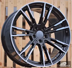 Ratlankis R18x8  5X120  ET  30  72.6  A7065  (BY1356)  Black Polished (MB)  For BMW  (Z1)