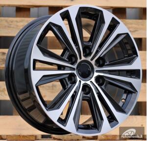 Ratlankis R17x7.5  6X139.7  ET  25  106.1  B1689  Black Polished (MB)  TOYOT  (K3)