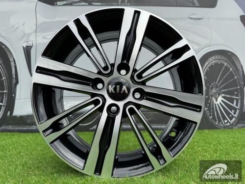 Ratlankis R15x6  4X100  ET  48  54.1  B5834  Black Polished (MB)  For KIA  (D1+P)
