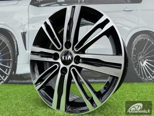 Ratlankis R15x6  4X100  ET  48  54.1  B5834  Black Polished (MB)  For KIA  (D1+P)