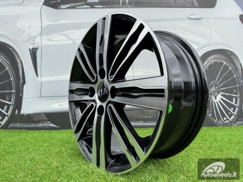 Ratlankis R15x6  4X100  ET  48  54.1  B5834  Black Polished (MB)  For KIA  (D1+P)