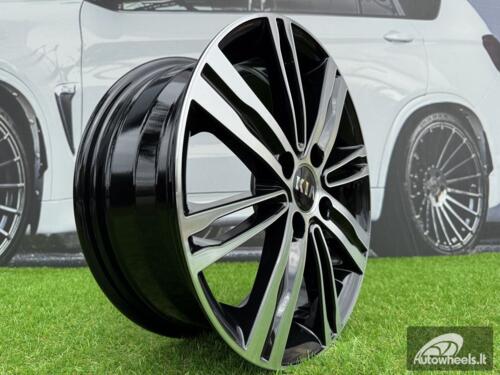Ratlankis R15x6  4X100  ET  48  54.1  B5834  Black Polished (MB)  For KIA  (D1+P)