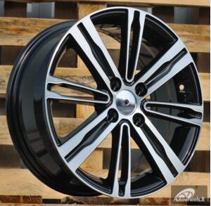 Ratlankis R15x6  4X100  ET  48  54.1  B5834  Black Polished (MB)  For KIA  (D1+P)