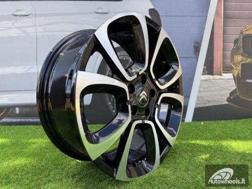 Ratlankis R17x7  4X108  ET  25  65.1  B5850  Black Polished (MB)  For CITRO  (D3)