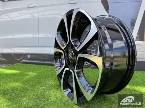 Ratlankis R17x7  4X108  ET  25  65.1  B5850  Black Polished (MB)  For CITRO  (D3)