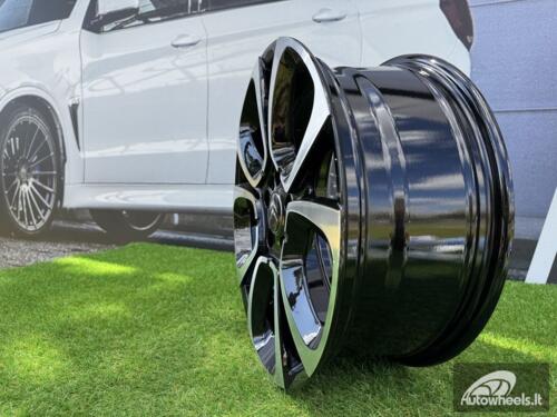 Ratlankis R17x7  4X108  ET  25  65.1  B5850  Black Polished (MB)  For CITRO  (D3)