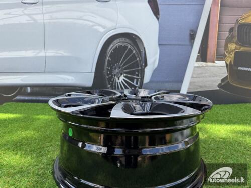 Ratlankis R17x7  4X108  ET  25  65.1  B5850  Black Polished (MB)  For CITRO  (D3)