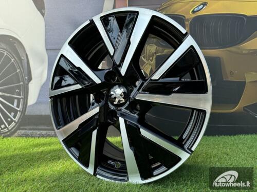 Ratlankis R17x7  4X108  ET  32  65.1  B5906  Black Polished (MB)  For PEUG  (K2+P)  (Carved Spokes)