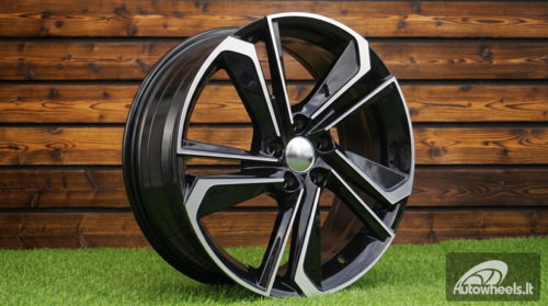 Ratlankis R17x7  5X100  ET  51  57.1  B1113  Black Polished (MB)  For SKODA  (R+M)