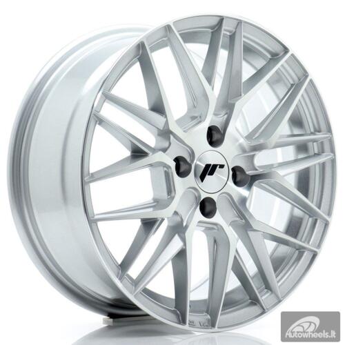 JR Wheels JR28 16x7 ET40 4x100 Silver Machined Face