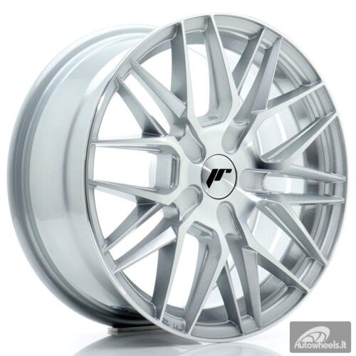 JR Wheels JR28 16x7 ET20-40 BLANK Silver Machined Face