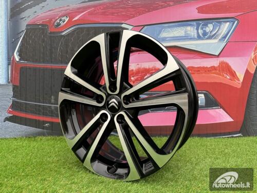 Ratlankis R17x7  5X108  ET  50  65.1  B5959  Black Polished (MB)  For CITRO  (D4+P)  (HYBRID FORGED)