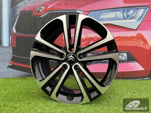 Ratlankis R17x7  5X108  ET  50  65.1  B5959  Black Polished (MB)  For CITRO  (P+K4)  (HYBRID FORGED)