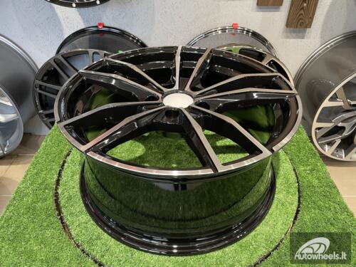 Ratlankis R19x8  5X112  ET  27  66.6  A5588  (BK5495)  Black Polished (MB)  For BMW  (K4)  (Rear+Front)