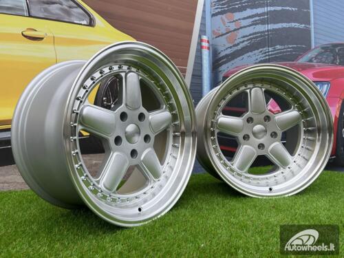 Ratlankis BMW AC Schnitzer Style 17X8.5 5X120 ET25 72.6 Silver with Diamond Cut Lip