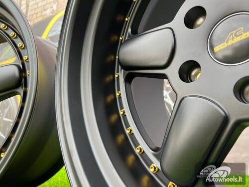 Ratlankis BMW AC Schnitzer Style 18X9.5 5X120 ET20 74.1 Semi Matt Black with Golden Rivets