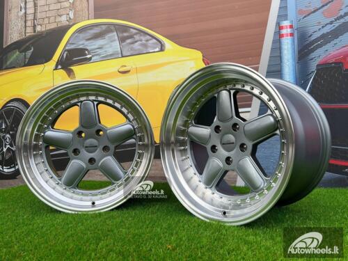 Ratlankis BMW AC Schnitzer Style 18X9.5 5X120 ET20 74.1 Grey with Diamond Cut Lip