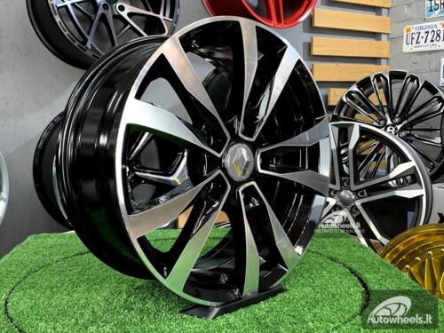 Ratlankis Style 533 Opel Vivaro/Movano Renault Traffic 16x6.5J 5x118 ET45 71.1 Black with Diamond cut