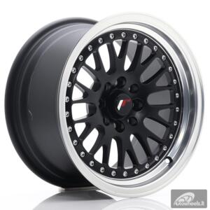 JR Wheels JR10 15x8 ET20 4x100/108 Matt Black w/Machined Lip