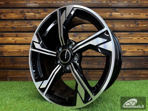 Ratlankis R19x8.5  5X112  ET  32  66.5  B5419  Black Polished (MB)  For AUD  (K4+P)