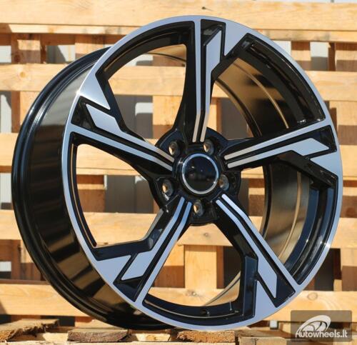 Ratlankis R19x8.5  5X112  ET  32  66.5  B5419  Black Polished (MB)  For AUD  (K4+P)