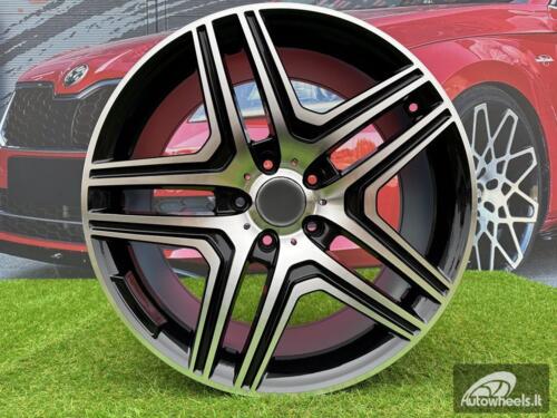 Ratlankis R17x8  5X112  ET  43  66.6  BK206  Black Polished (MB)  For MER  (L4)