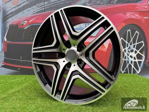 Ratlankis R17x8  5X112  ET  43  66.6  BK206  Black Polished (MB)  For MER  (L4)