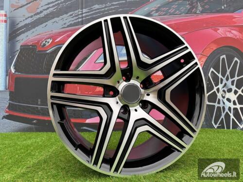 Ratlankis R17x8  5X112  ET  43  66.6  BK206  Black Polished (MB)  For MER  (L4)