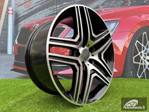 Ratlankis R17x8  5X112  ET  43  66.6  BK206  Black Polished (MB)  For MER  (L4)