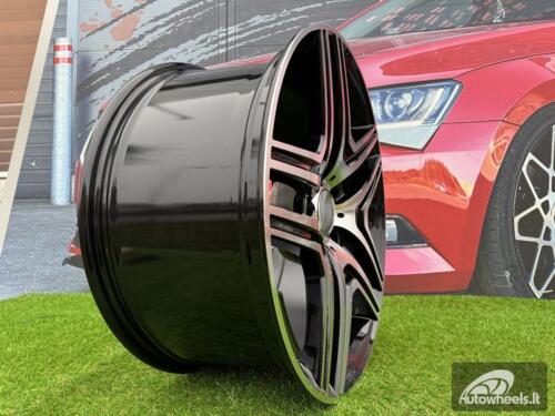 Ratlankis R17x8  5X112  ET  43  66.6  BK206  Black Polished (MB)  For MER  (L4)