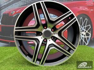 Ratlankis R17x8  5X112  ET  43  66.6  BK206  Black Polished (MB)  For MER  (L4)