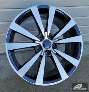 Ratlankis R18x8  5X112  ET  44  57.1  A5576  Black Polished (MB)  For VW  (P)  ()