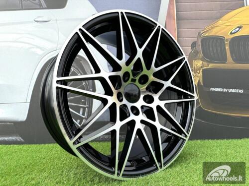 Ratlankis R18x9.5  5X120  ET  40  72.6  B5167  Black Polished (MB)  For BMW  (P)  (REAR+FRONT)