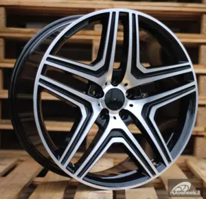 Ratlankis R18x8.5  5X112  ET  43  66.6  BK206  Black Polished (MB)  For MER  (K4+P)