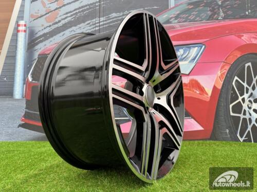 Ratlankis R18x8.5  5X112  ET  43  66.6  BK206  Black Polished (MB)  For MER  (K4+P)