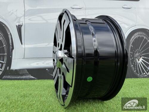Ratlankis R16x7  6X130  ET  55  84.1  BK562  Black Polished (MB)  For MER  (P)  ((max 1400kg))