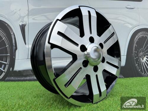 Ratlankis R16x7  6X130  ET  55  84.1  BK562  Black Polished (MB)  For MER  (P)  ((max 1400kg))