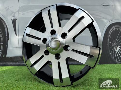 Ratlankis R16x7  6X130  ET  55  84.1  BK562  Black Polished (MB)  For MER  (P+Z7)  ((max 1400kg))