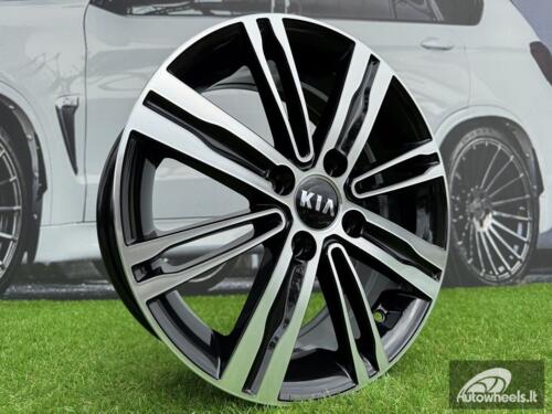Ratlankis R16x6.5  4X100  ET  48  54.1  B5834  Black Polished (MB)  For KIA  (D2+R)