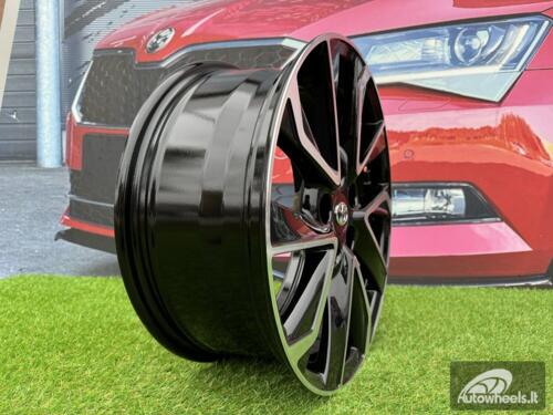 Ratlankis R17x7  5X100  ET  40  54.1  B5463  (IN5501)  Black Polished (MB)  For TOYOT  (Z7)