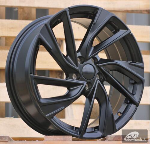 Ratlankis R17x7  5X100  ET  45  57.1  B5772  (IN5481)  Black Half Matt (BLHM)  For VW  (K7)