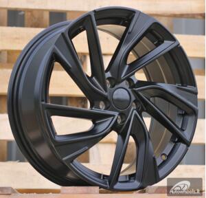 Ratlankis R17x7  5X100  ET  45  57.1  B5772  (IN5481)  Black Half Matt (BLHM)  For VW  (K7)