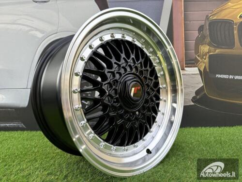 JR Wheels JR9 16x8 ET25 BLANK Gloss Black w/Machined Lip